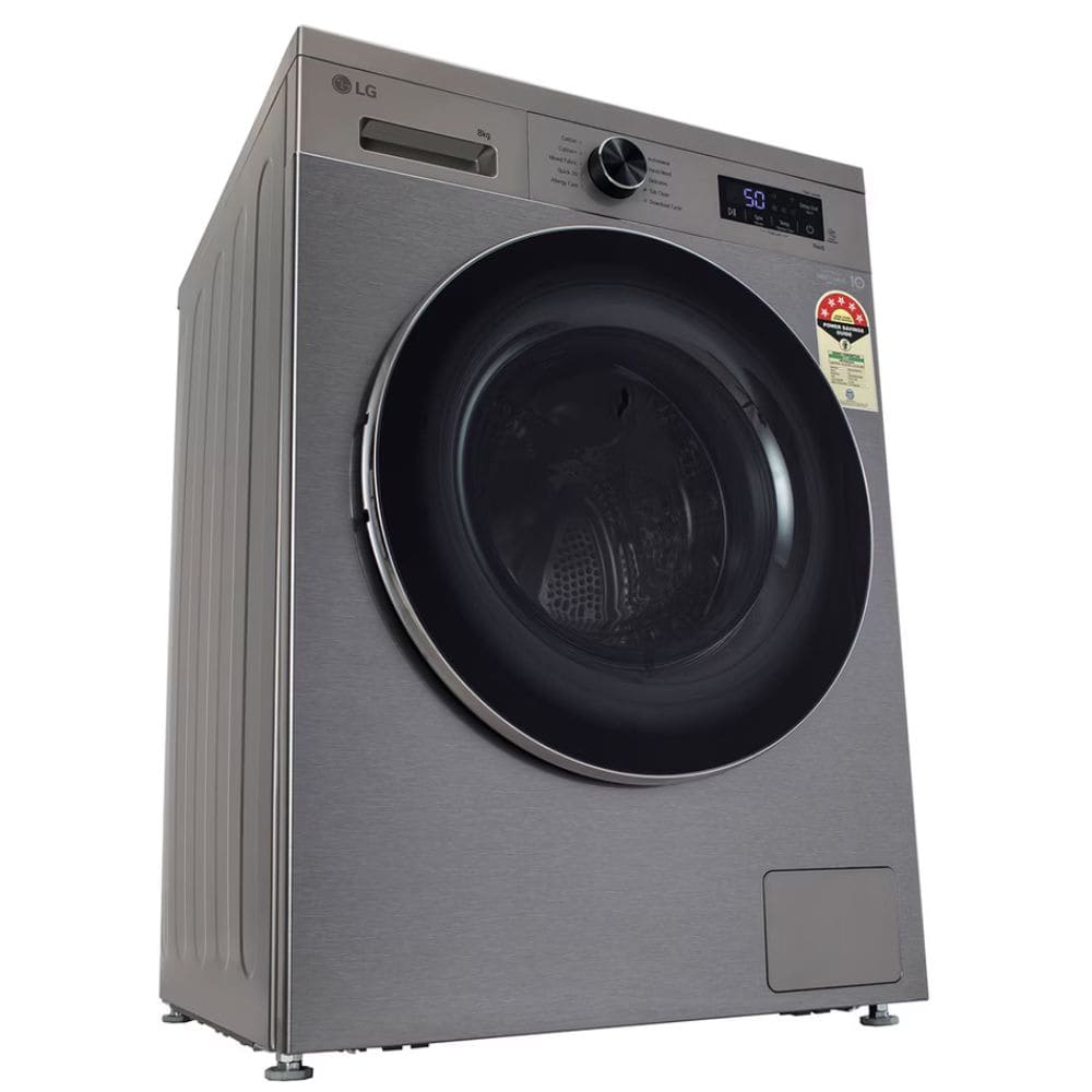 LG 8 Kg 5 Star Fully-Automatic Front Load Washing machine (FHB1208Z4P,Black)