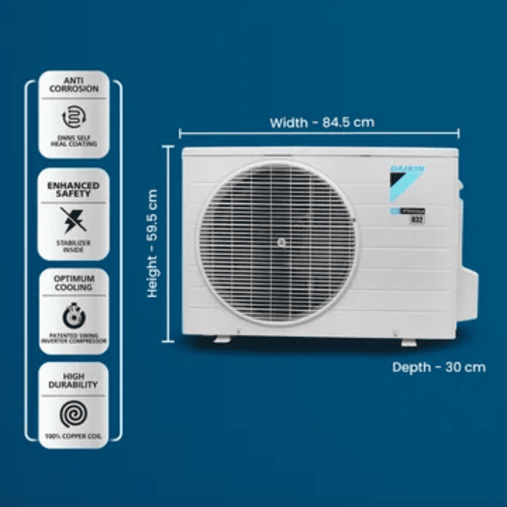 Daikin 1.5 Ton 5 Star Inverter Split Air Conditioner (ATKM50UV16VA)