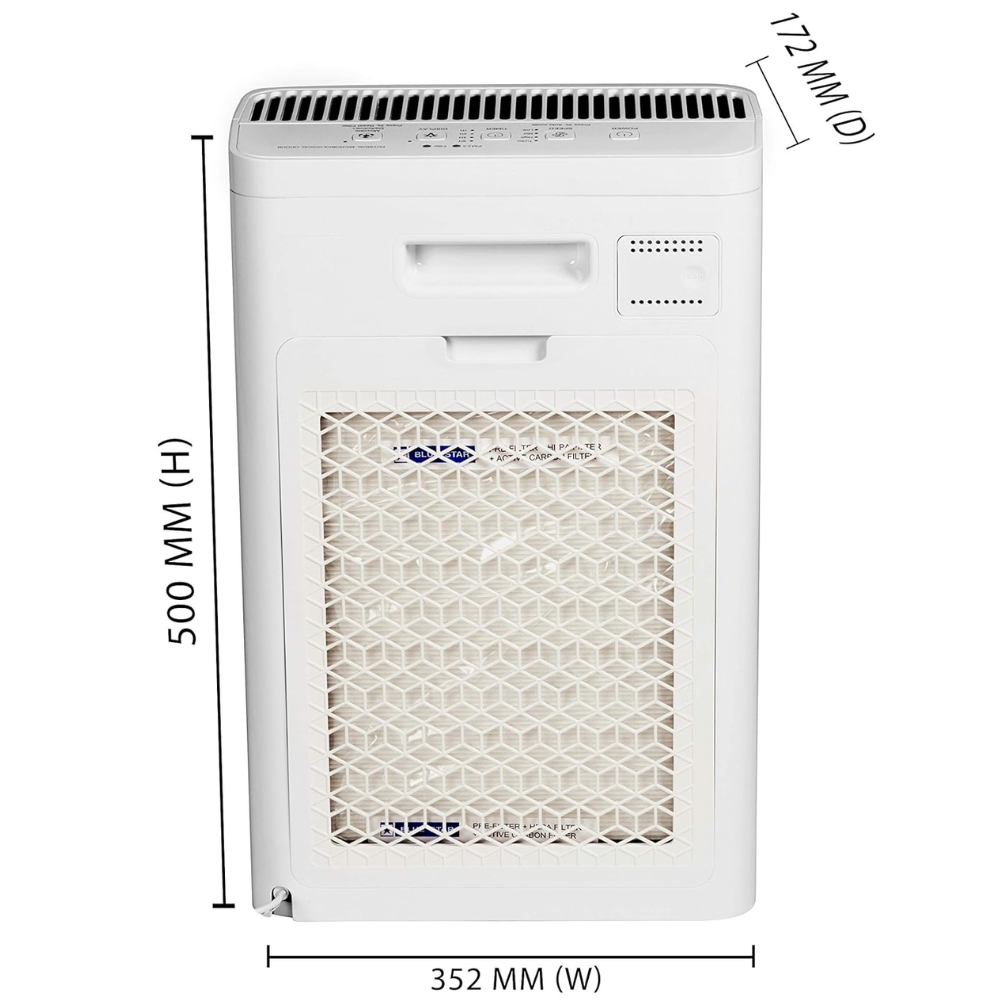 Blue Star BS-AP300DAI, SensAir with Microbe DeActive+ Technology Air Purifier, HEPA Filter