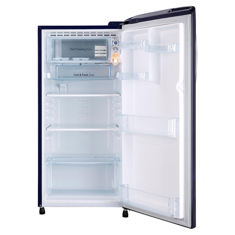 LG 185 Ltrs 3 Star Inverter Direct Cool Single Door Refrigerator (GL-B201ABED, Blue Euphoria)