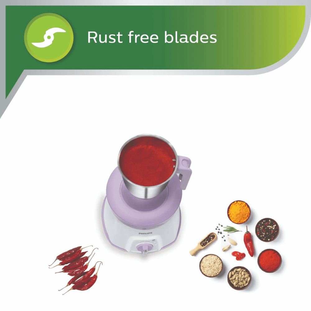 Philips HL7581/00, 600 Watt 3 Jars Juicer Mixer Grinder (Pink & White)