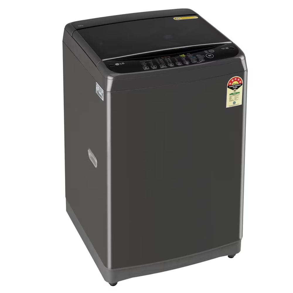 LG 12 Kg 5 Star Fully-Automatic Top Load Washing machine (T12SJMB1Z, Black)