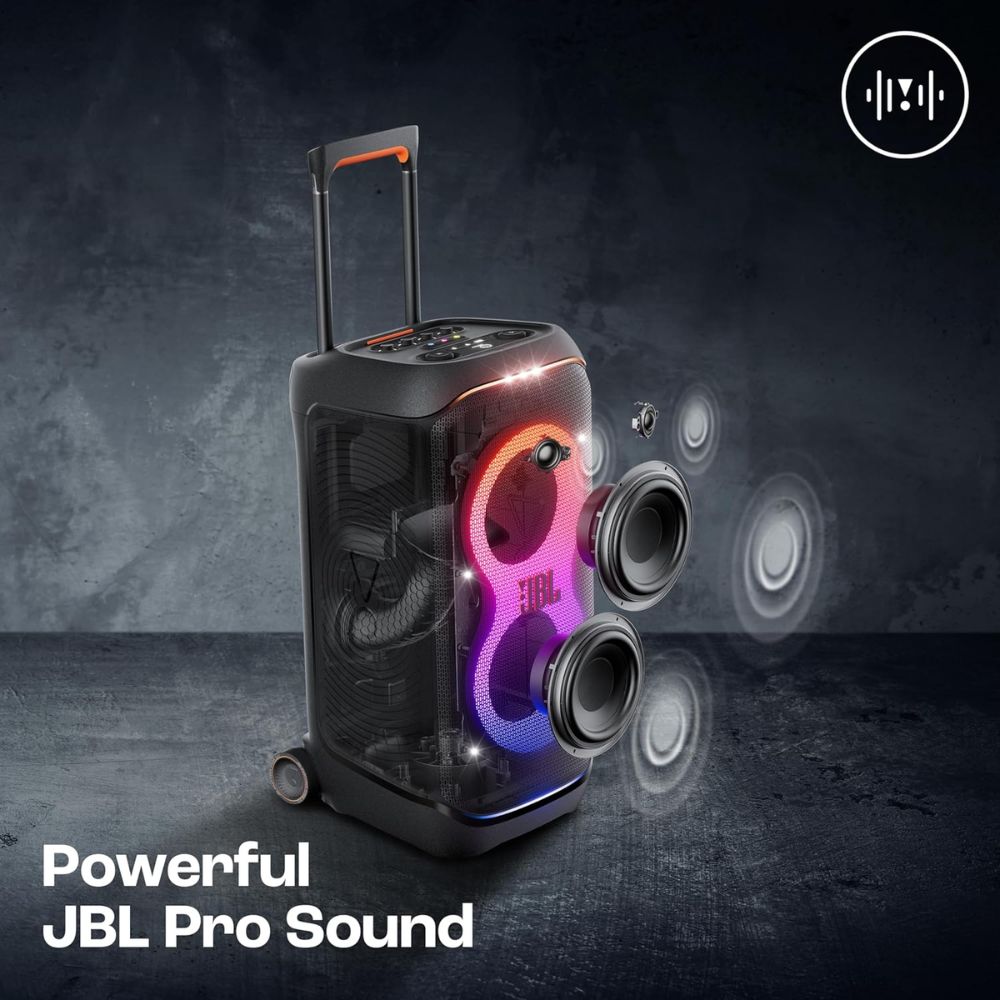 JBL 240 Watts Partybox Portable Bluetooth Speaker (JBLPBSTAGE320IN, Black)