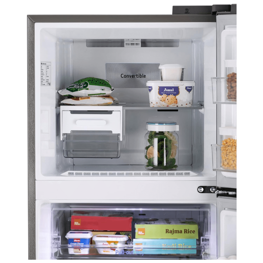 LG 343 Ltrs 2 Star Inverter Frost Free Double Door Refrigerator (GL-S382SPZY, Shiny Steel)