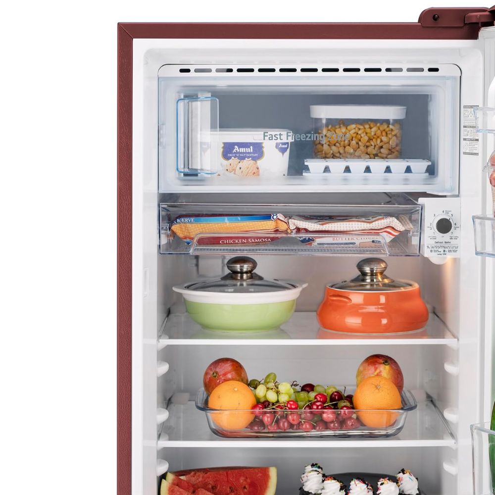 LG 204 Ltrs 3 Star Direct Cool Single Door Refrigerator (GL-B211HSCY, Wine)