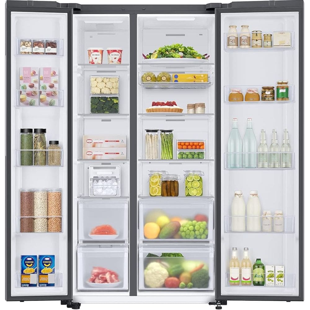 Samsung 653 Ltrs 3 Star, Inverter Frost Free, Side-by-Side Refrigerator (RS76CB81A341)
