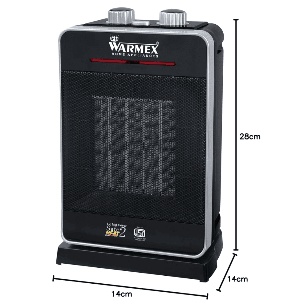 Warmex 2000 Watts PTC Fan Room Heater (PTC99N Black)