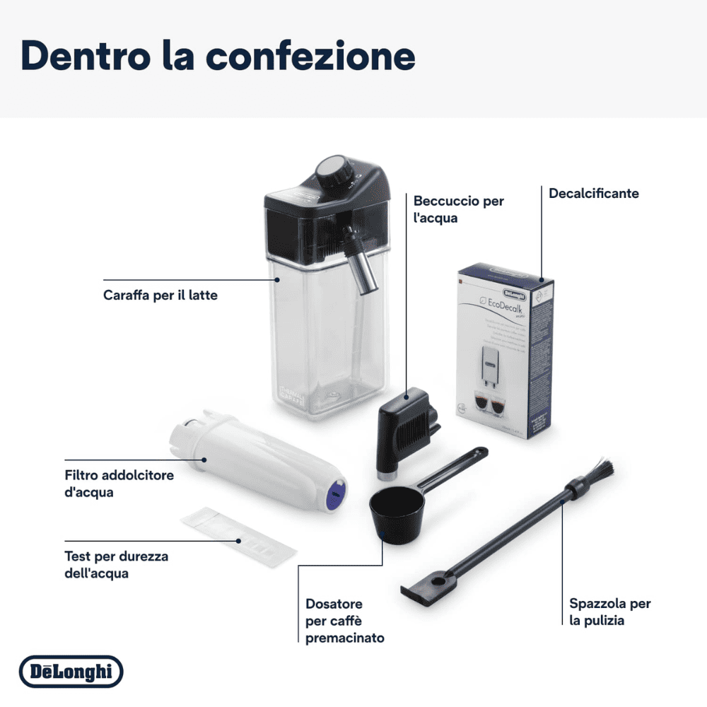 Delonghi ECAM350.55B, Dinamica Super Automatic Espresso Cappuccino Coffee Machine, Black
