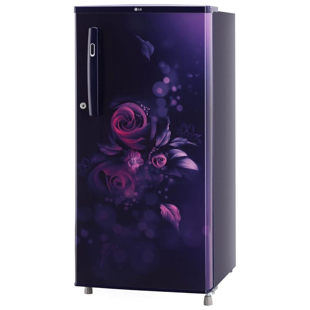 LG 190 Ltrs 3 Star Inverter Direct Cool Single Door Refrigerator (GL-B199OBEC, Blue Euphoria)
