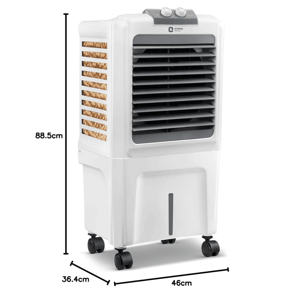 Orient 40 Ltrs Electric Aerocool Desert Air Cooler (CP4001H, White)