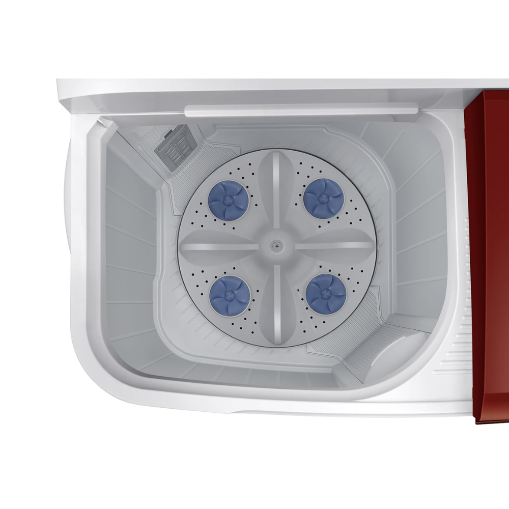 Samsung 7 Kg 5 Star Semi Automatic Top Load Washing Machine (WT70C3000RR, Red & White)