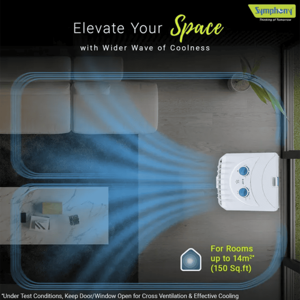 Symphony 22 Ltrs Portable Tower Air Cooler (DiET22T)