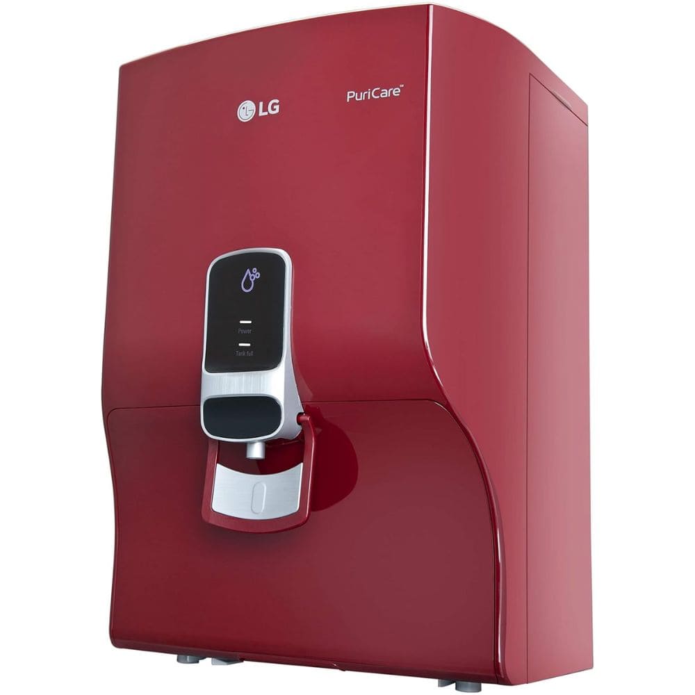 LG WW140NPR, 8 Litres RO+UV Stainless Steel Tank Wall Mountable Water Purifier, Red