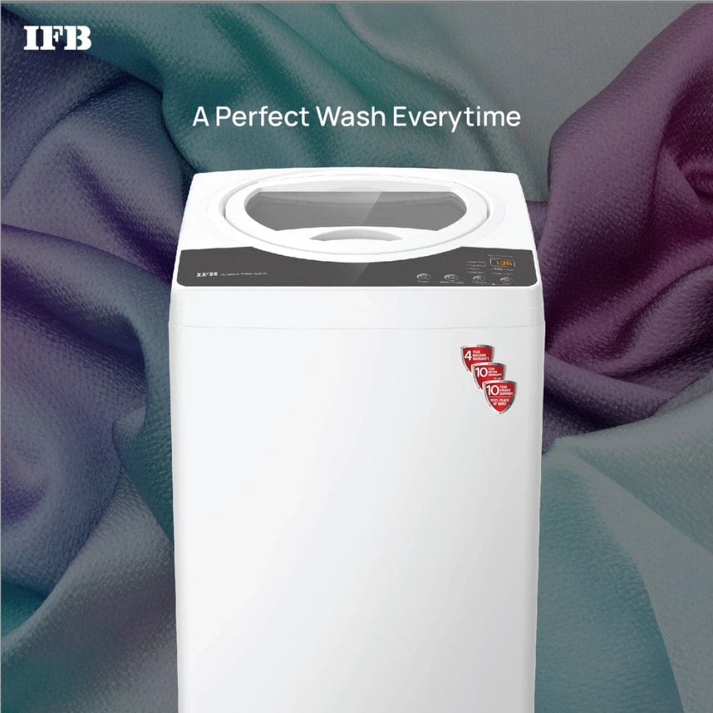 IFB 7 Kg 5 star Fully-Automatic Top Load Washing Machine (TL-R1WH 7.0KG AQUA, white)