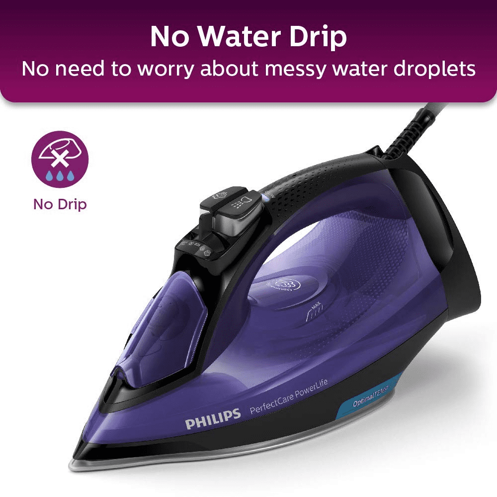 Philips GC3925/34, 2400 Watt Steam Iron (Purple)