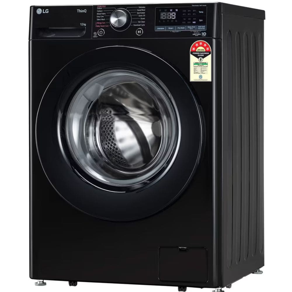 LG 12 Kg 5 Star Fully-Automatic Front Load Washing machine (FHP1412Z3O,Onyx Black)