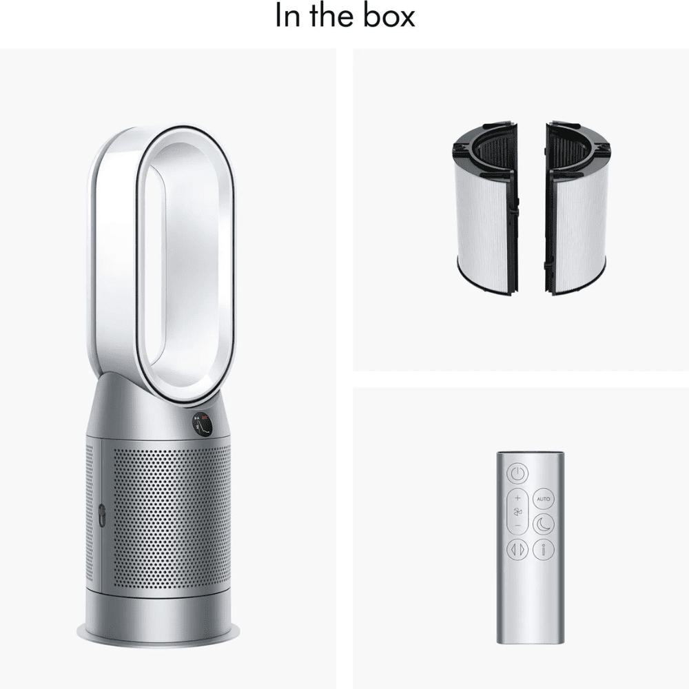 Dyson Hot and Cool HP11 Air Purifier with Remote Control (White & Silver)