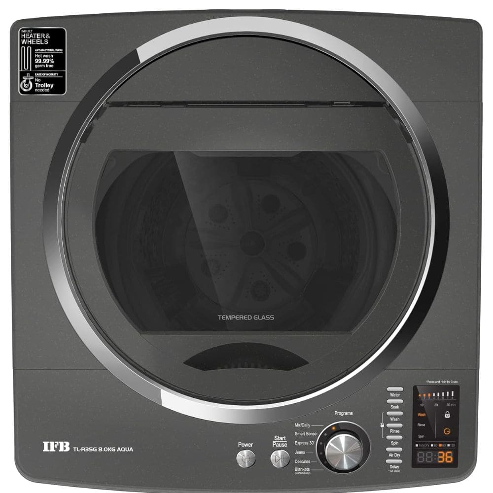 IFB 8 Kg 5 star Fully-Automatic Top Load Washing Machine (TL-R3SG 8.0KG AQUA, Grey)