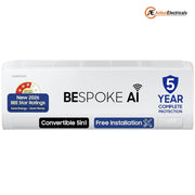 Samsung 1.5 Ton 3 star Inverter Split Air Conditioner (Bespoke AI WiFi, AR50H18D13H)