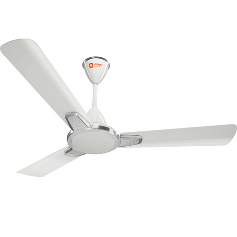 Orient Electric Morace Deco, 1200mm 3 Blade Aluminium Semi-Decorative Ceiling Fan (Orbes White)