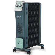 Havells 9 Wave Fins, 2400 Watts Oil Filled Radiators with Fan Room Heater (Hestio OFR9, Grey)