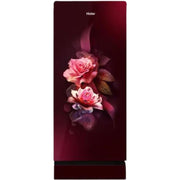 Haier 185 Ltrs 2 Star Inverter Direct Cool Single Door Refrigerator (HRD-2062PRDG, Wine Flower)