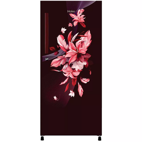 Haier  HRD-2103CRO-P, 190 Ltrs 3 Star, Inverter, Direct Cool, single Door Refrigerator, Red Wine