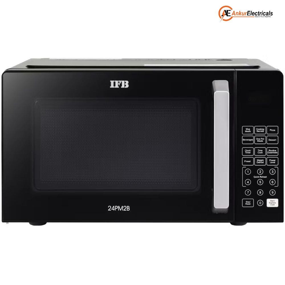 IFB 24 Ltrs Convection Microwave Oven with Stainless Steel Cavity (24PM2B,Black)