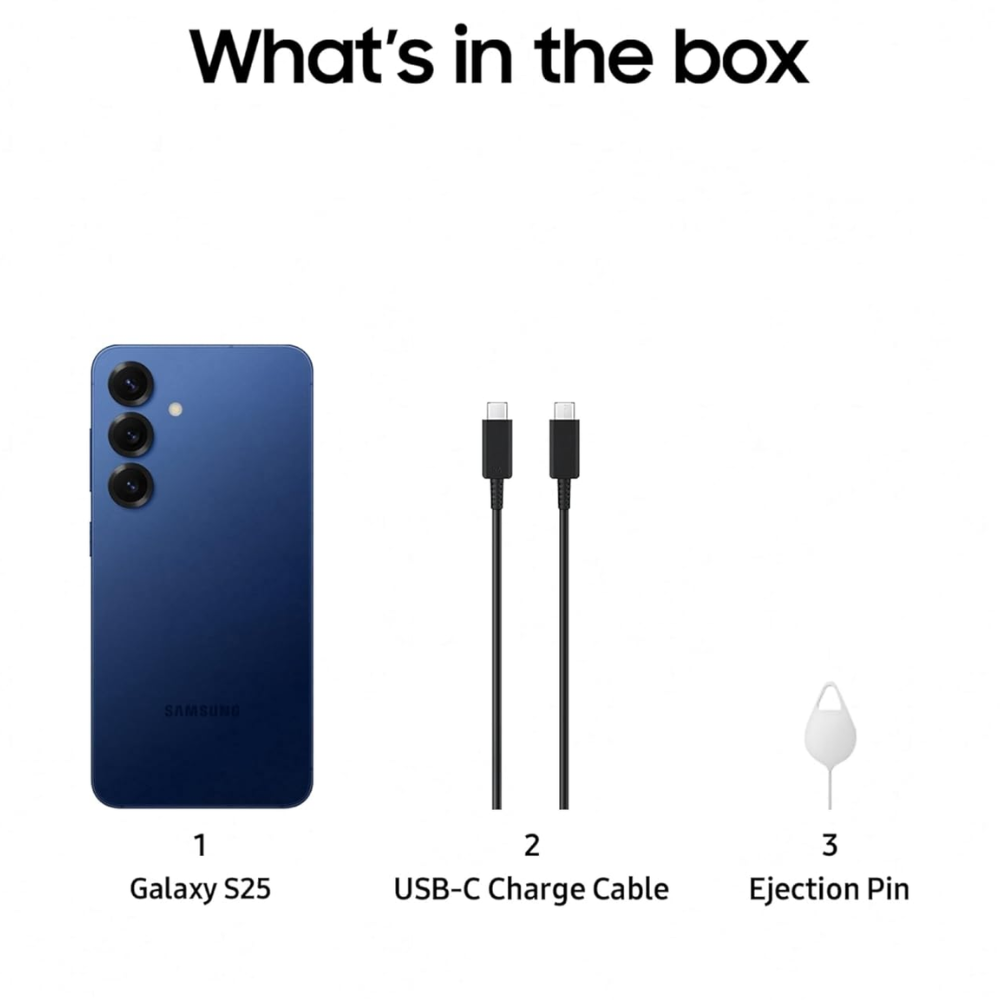 Samsung Galaxy S25 5G, 12GB RAM, 256GB Storage AI Smartphone, Titanium Silver,Sky Blue,Light Green,Blue