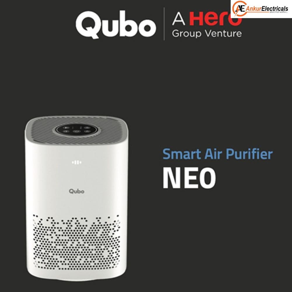 Qubo neo200, Smart Room Air Purifier with HEPA 13 Filter (200 Sqft, White)