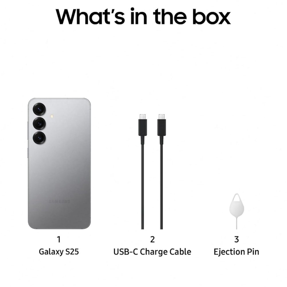 Samsung Galaxy S25 5G, 12GB RAM, 256GB Storage AI Smartphone, Titanium Silver,Sky Blue,Light Green,Blue