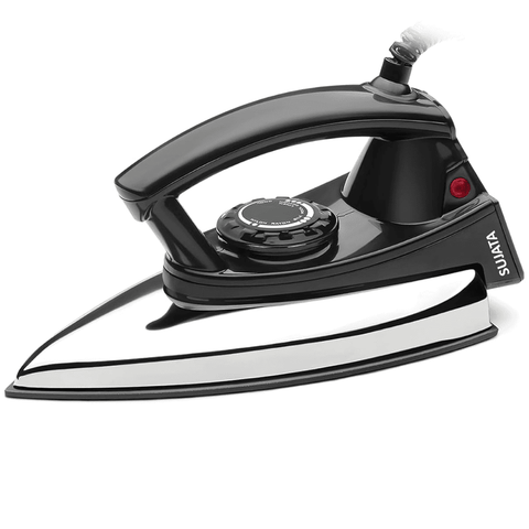 Sujata 1000 Watts Stainless Steel Dry Iron (Dryfast Max, Black)