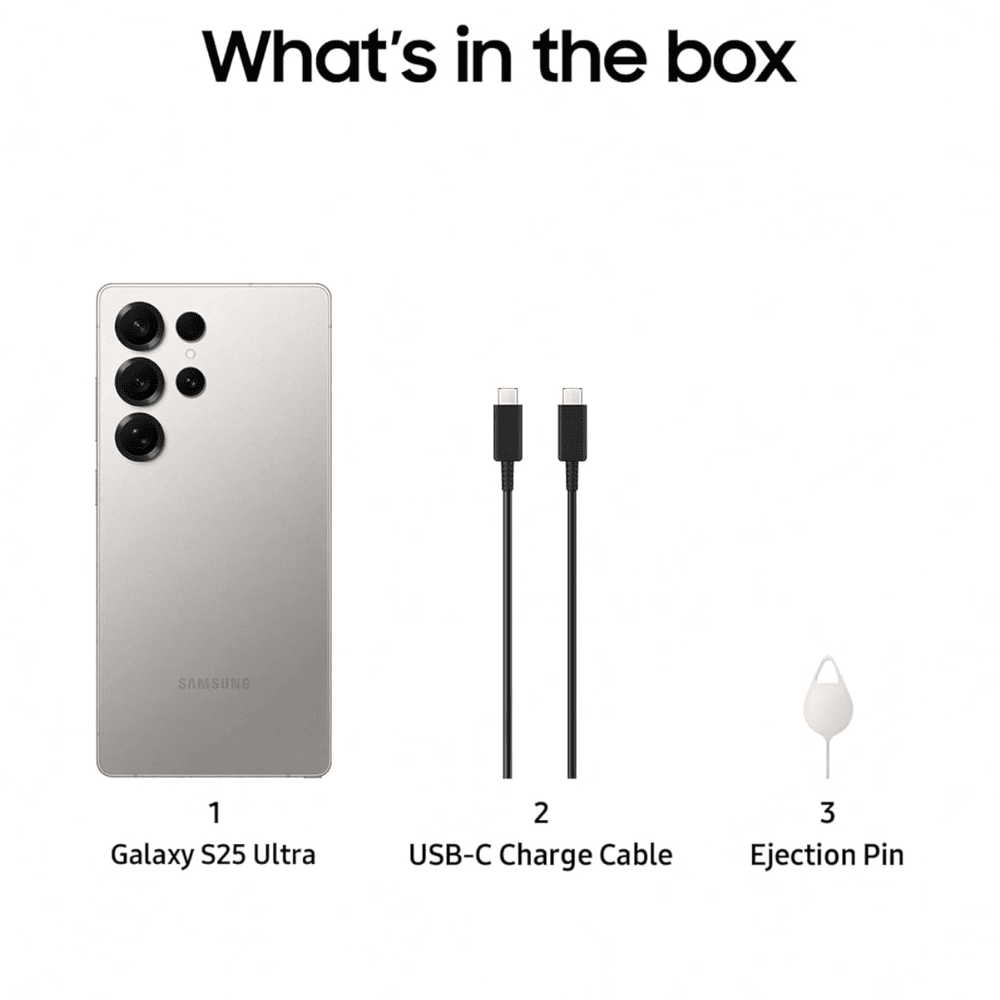 Samsung Galaxy S25 Ultra 5G, 12GB RAM 1 TB Storage AI Smartphone, Titanium Silver,Blue,Black