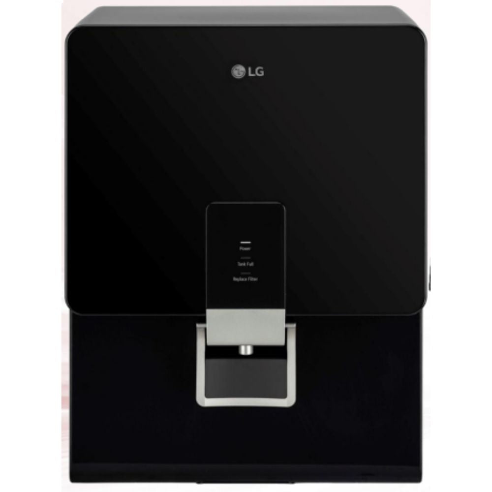 LG WW136RPNB, 8 Litres RO+STS Stainless Steel Tank Wall Mountable Water Purifier, Solid Black