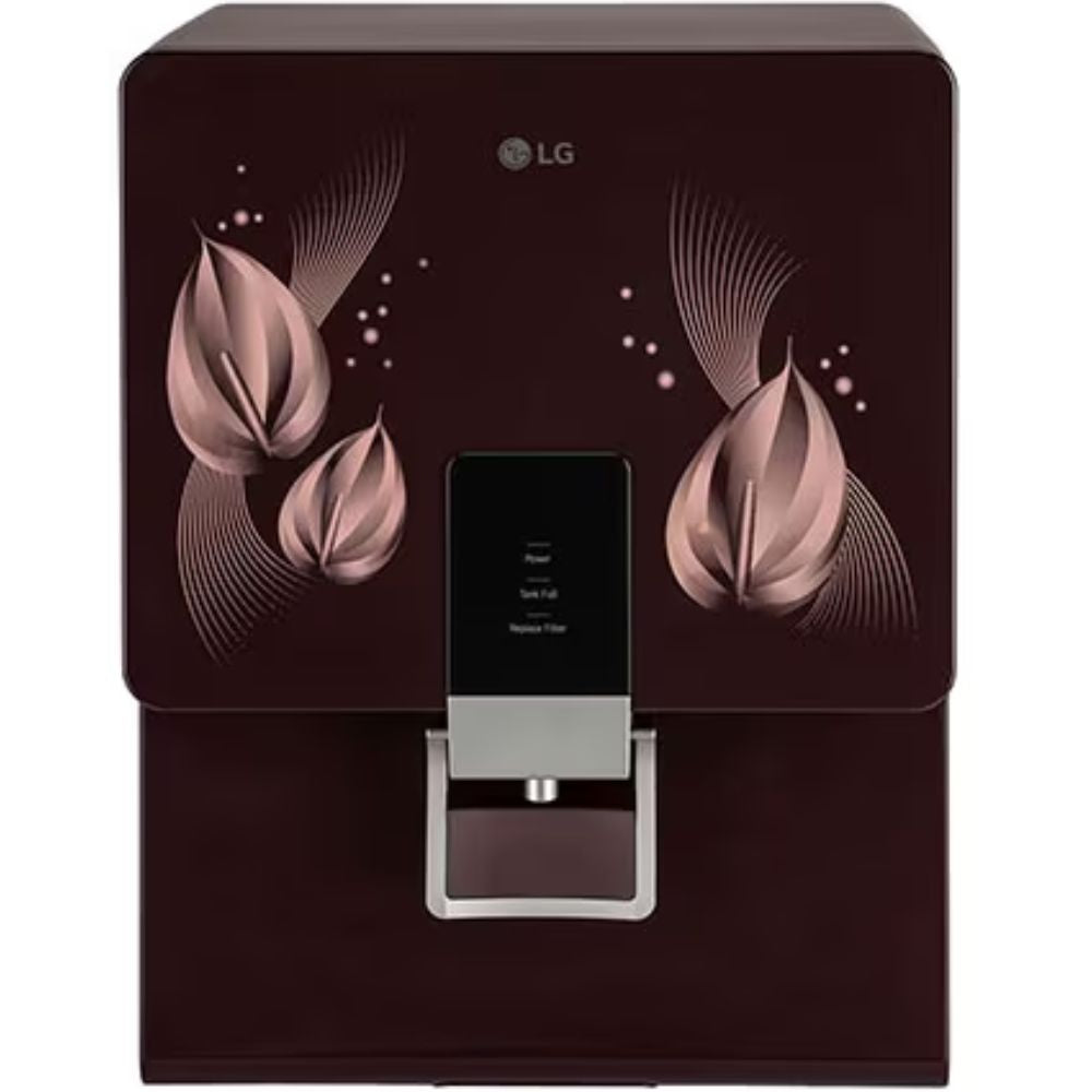 LG WW146RPLC, 8 Litres RO+Mineral Booster Stainless Steel Tank Wall Mountable Water Purifier, Crimson Red