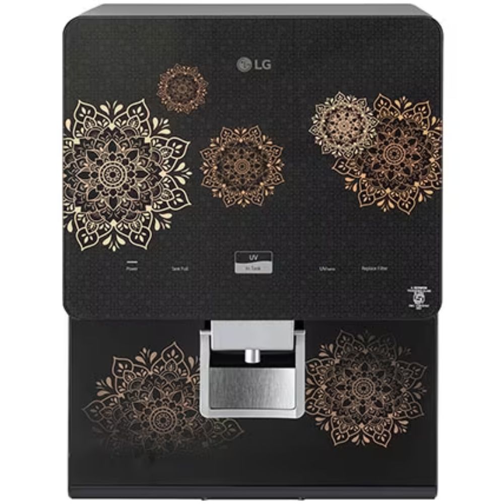 LG WW176GPRB, 8 Litres RO+ RO Filtration Process Water Purifier, Premium Glass Finish Red